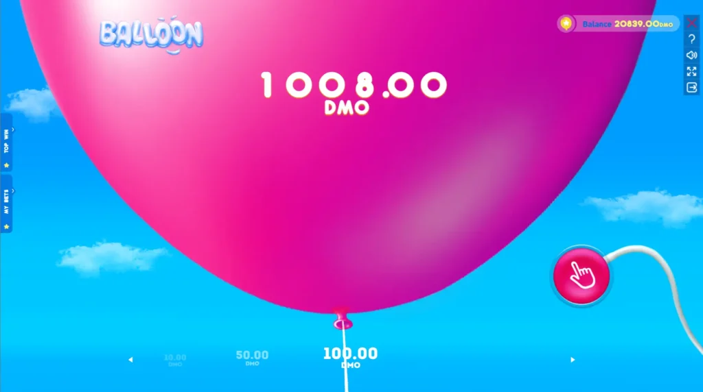 Balloon en 1Win App Argentina: bono 800.000 ARS desde el celu